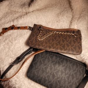 Pair of Michael Kors fanny packs